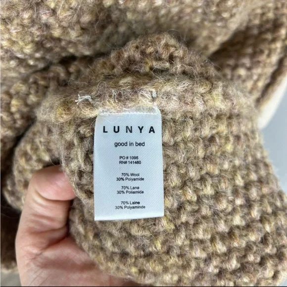 NEW Lunya chunky wool belted robe - Picture 13 of 13